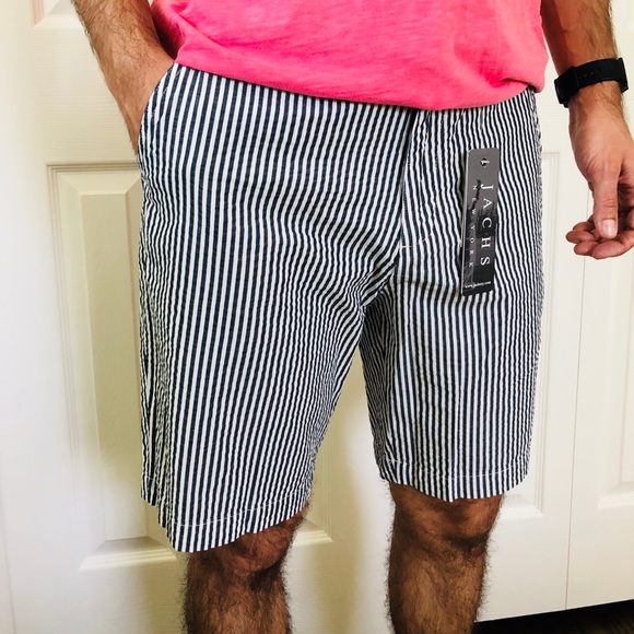 Jachs Other - NEW Jachs New York Navy White Striped Shorts 32